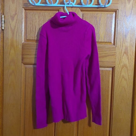 Ralph Lauren turtle neck long sleeve vibrant pink size xs - Picture 3 of 3